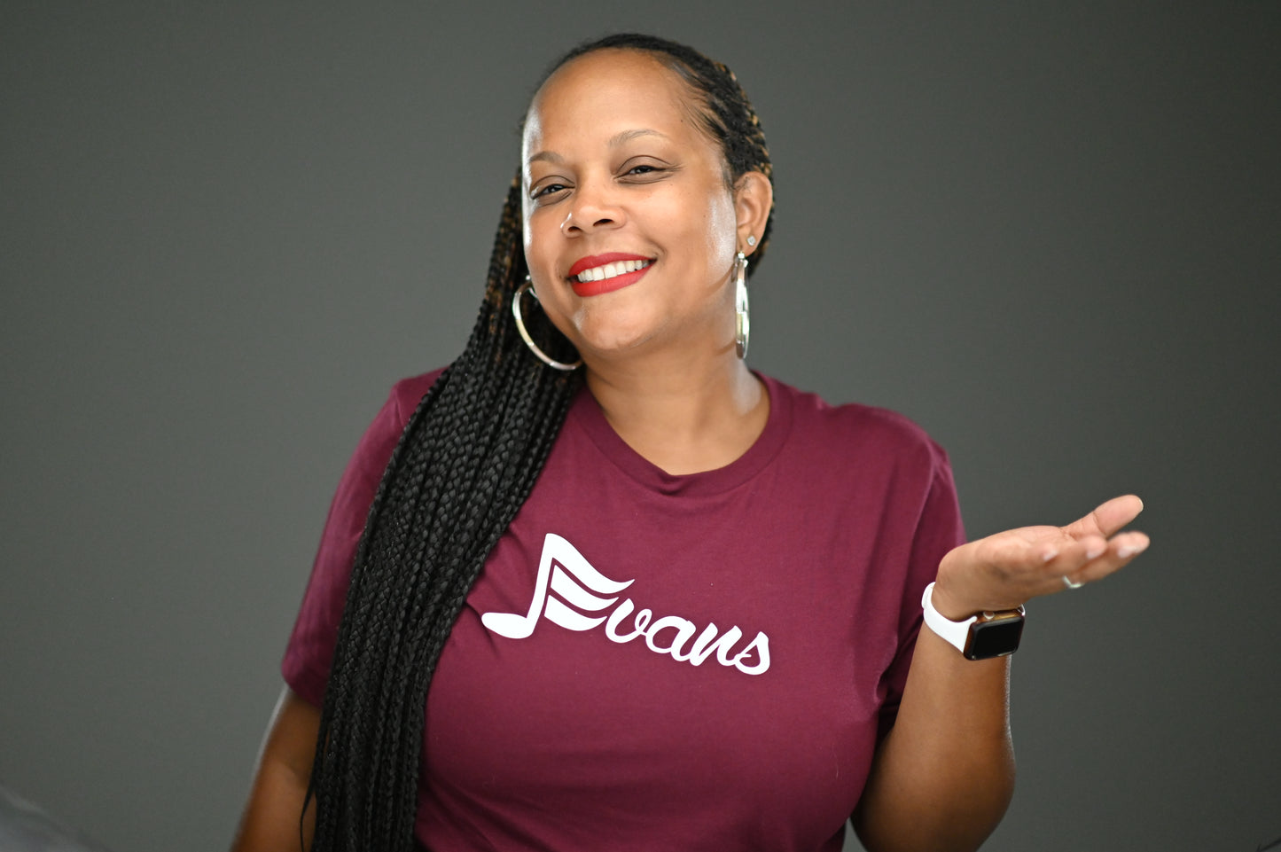 J Evans white logo T-Shirt