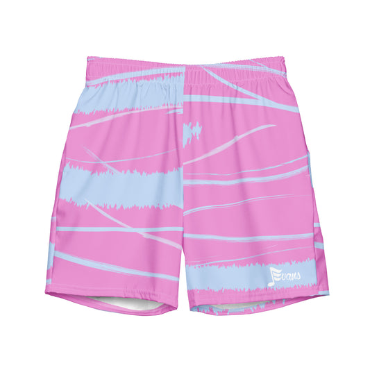 J.Evans pink & blue Men's swim trunks