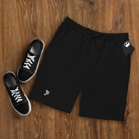JE logo fleece shorts