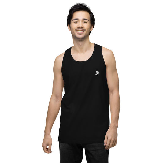 JE logo premium tank top
