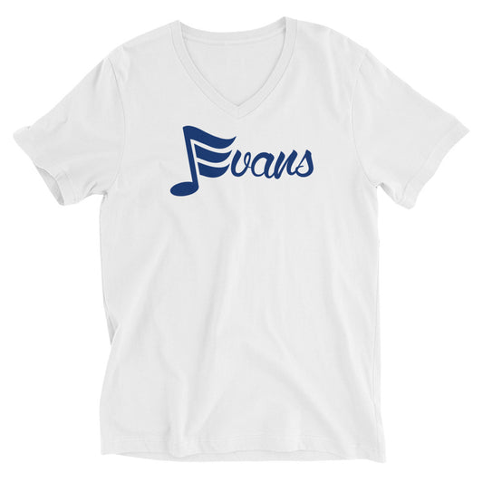 Jevans logo Short Sleeve V-Neck T-Shirt